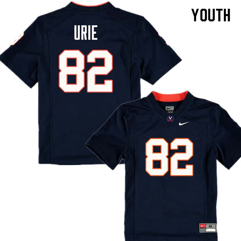 Youth #82 Braedon Urie Virginia Cavaliers College Football Jerseys Sale-Navy - Click Image to Close